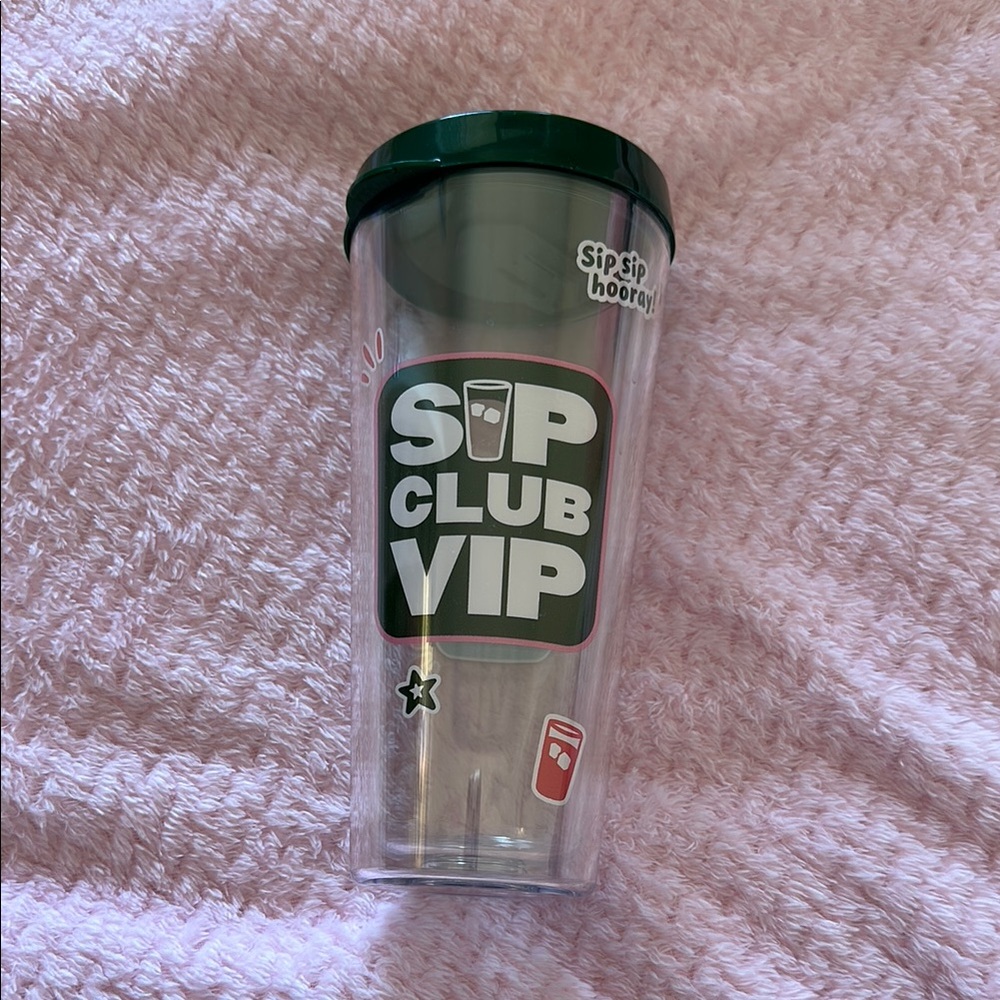 Sip Club VIP Tumbler with Green Lid